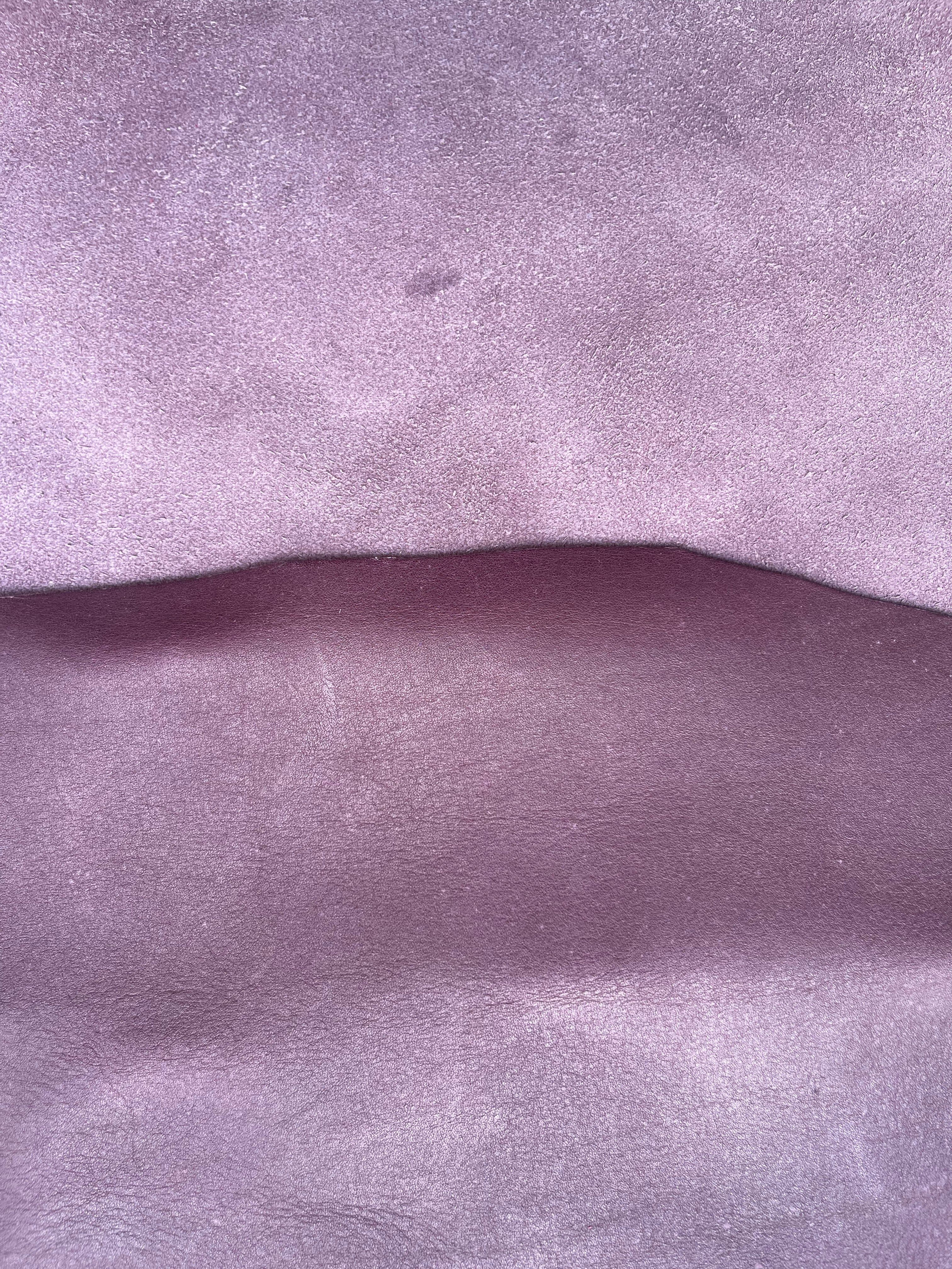Plum Purple Smooth Leather