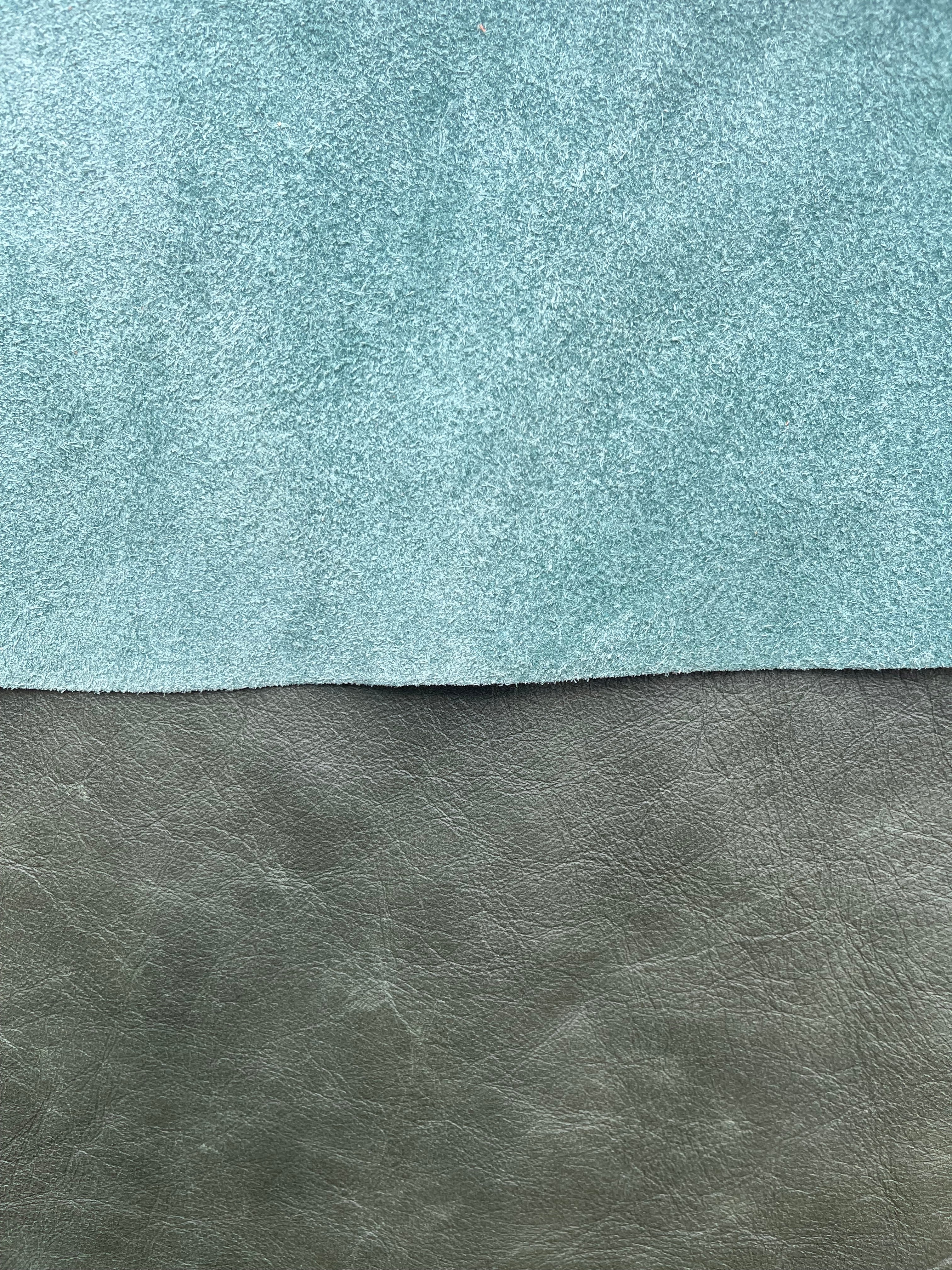 Deep Army Green Leather