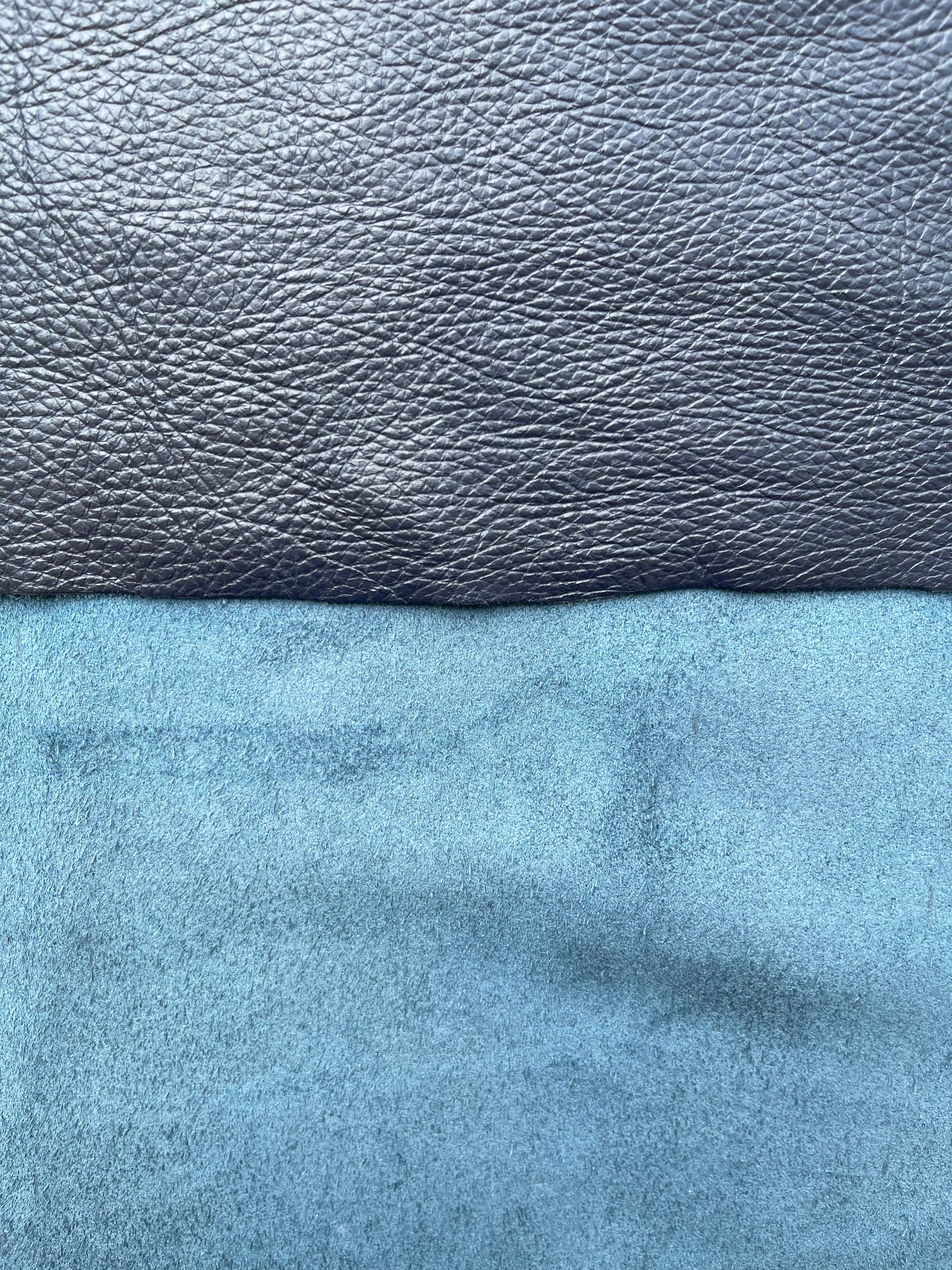 Indigo Pebbled Leather