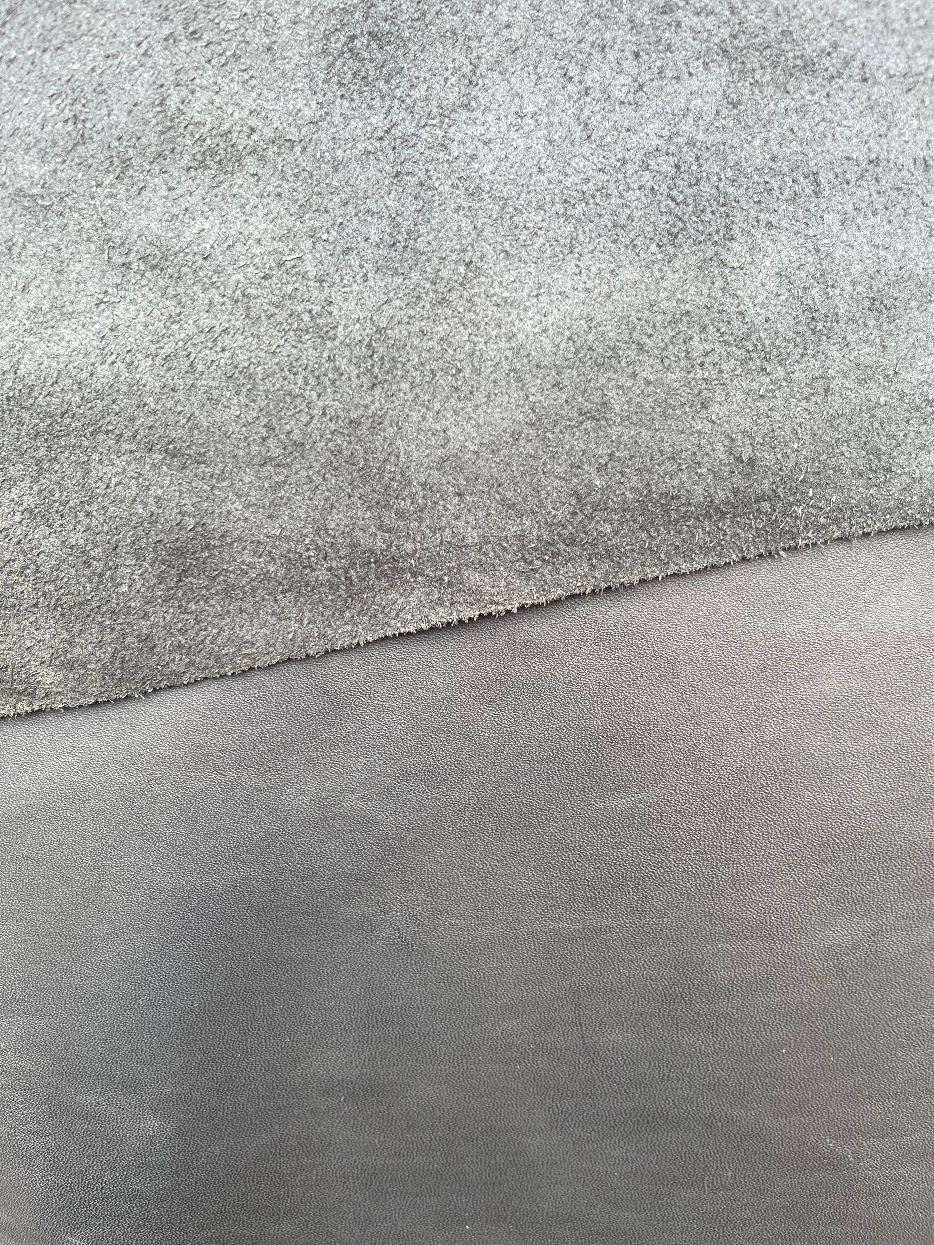 Stone Grey Smooth Leather