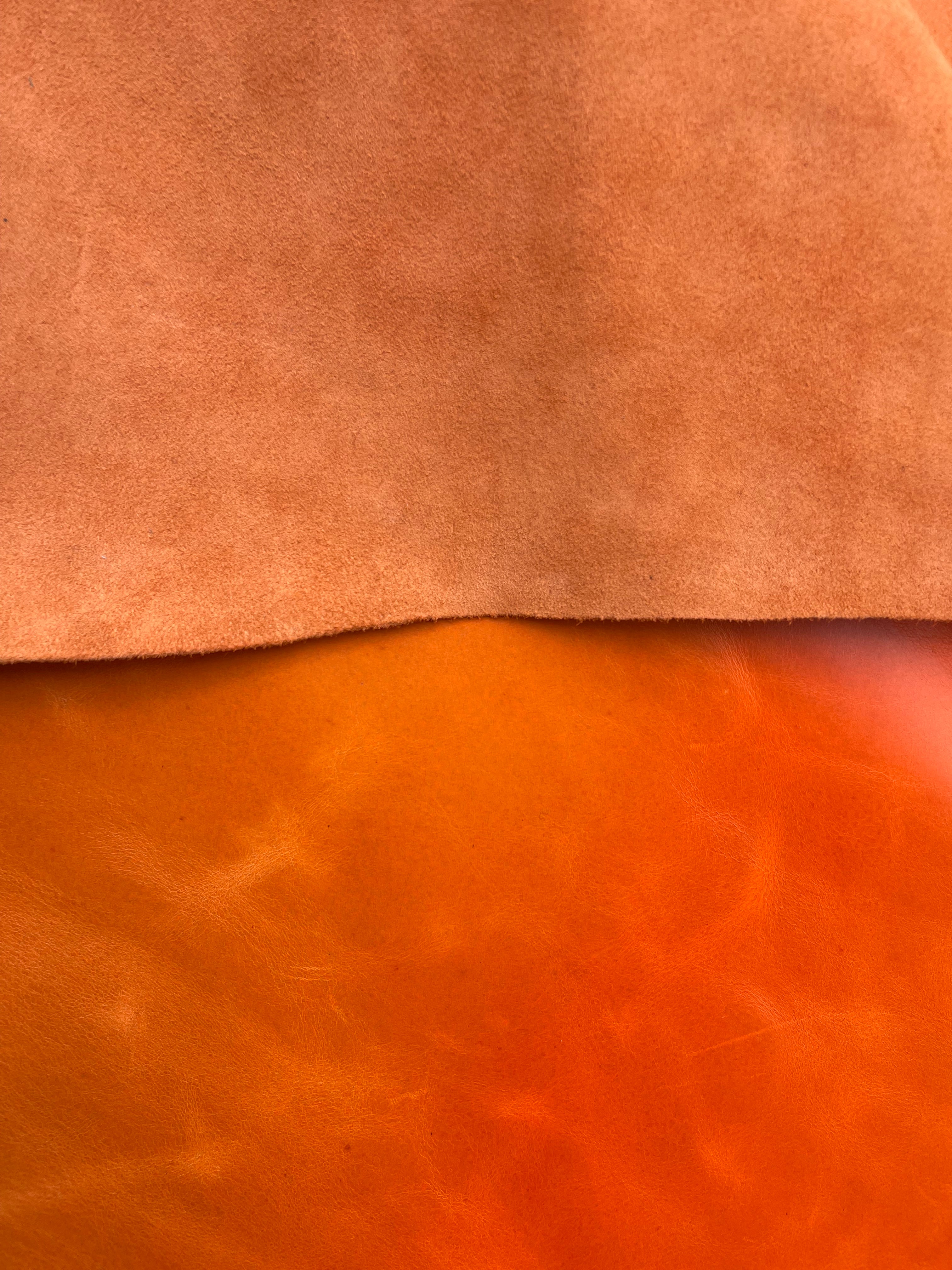 Marmalade Orange Smooth Leather