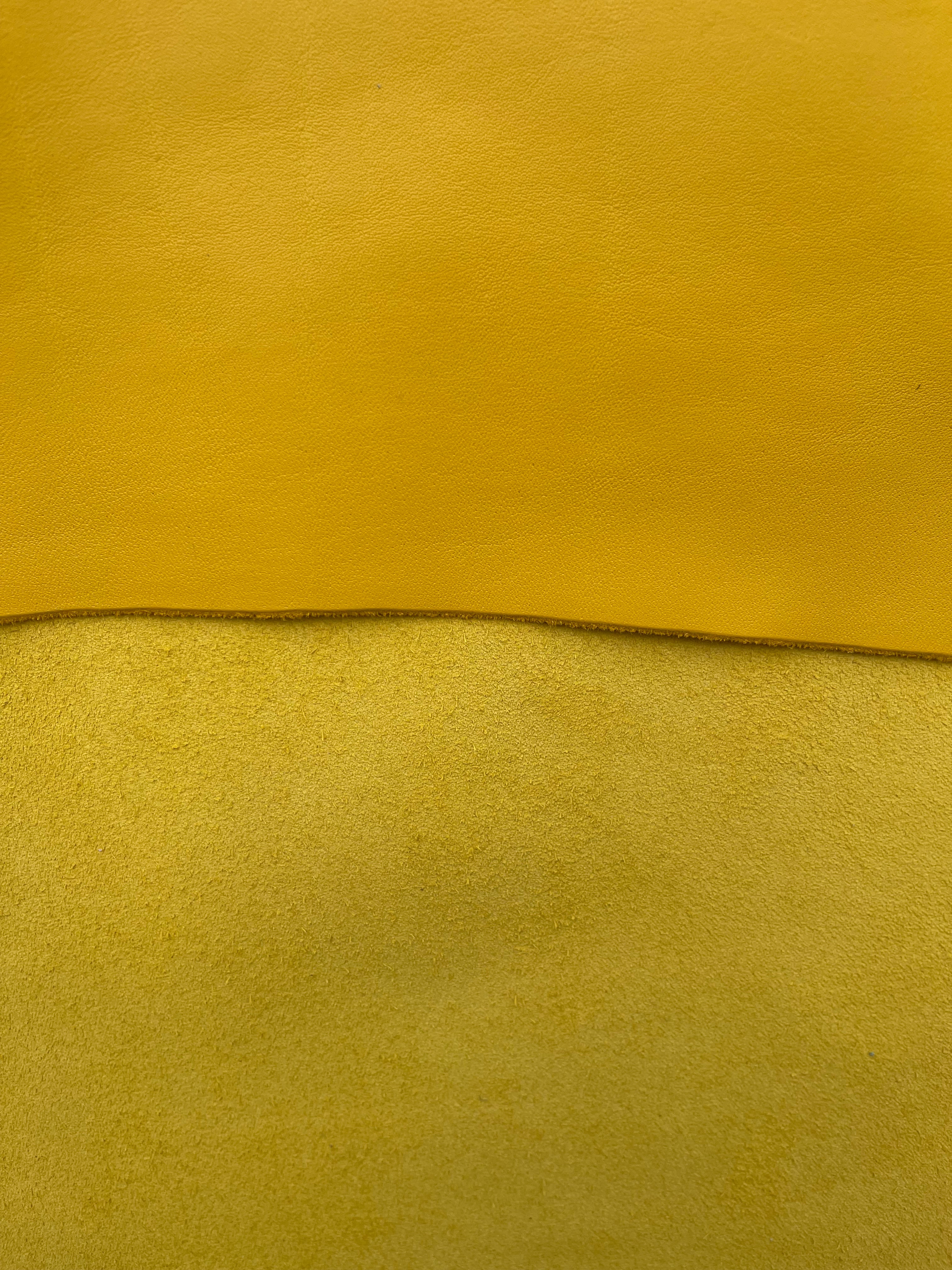 Mustard Yellow Smooth Leather