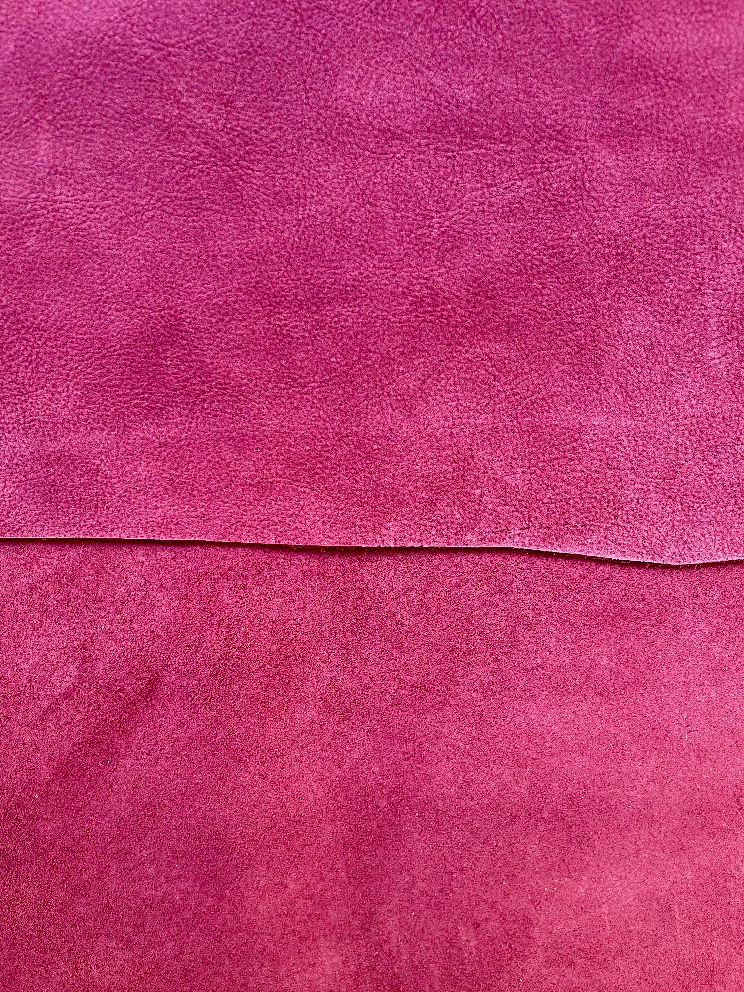 Burgundy Suede Leather